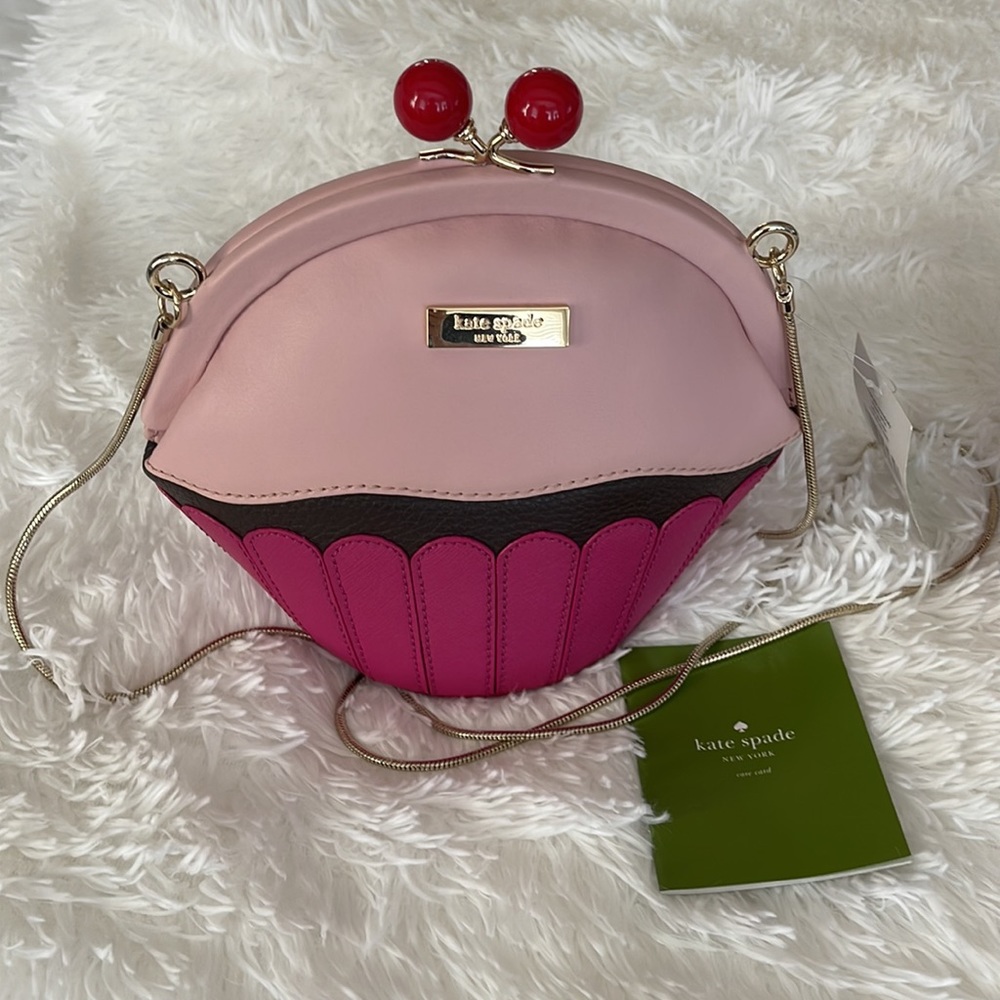 NWT Kate Spade Collectors Items Cupcake Purse and Change Purse with color gems. - Picture 4 of 10